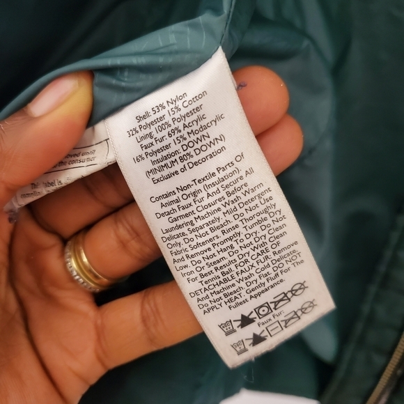 Eddie Bauer Women Coat Puffer Parka Green Size XS - Picture 8 of 16